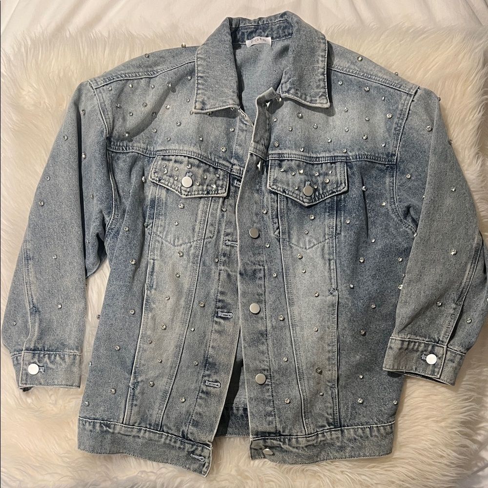 Fate Rhinestone Denim Jacket - Picture 3 of 8